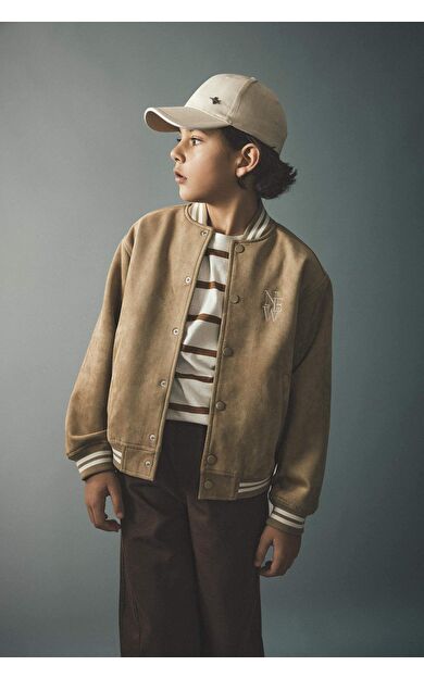 Erkek Çocuk Kolej Yaka Bomber Mont