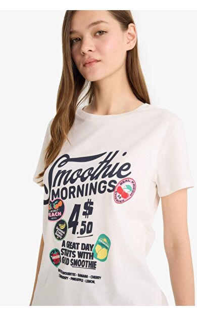 Coool Regular Fit Bisiklet Yaka Baskılı Kısa Kollu Tişört F6311AX25HSER105