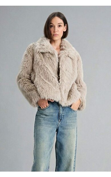 DeFacto Regular Fit Suni Kürk Suni Kürk