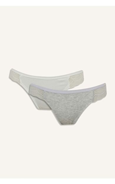 Dantel Detaylı Ribana 2'li Brazilian Külot-Fall in Love