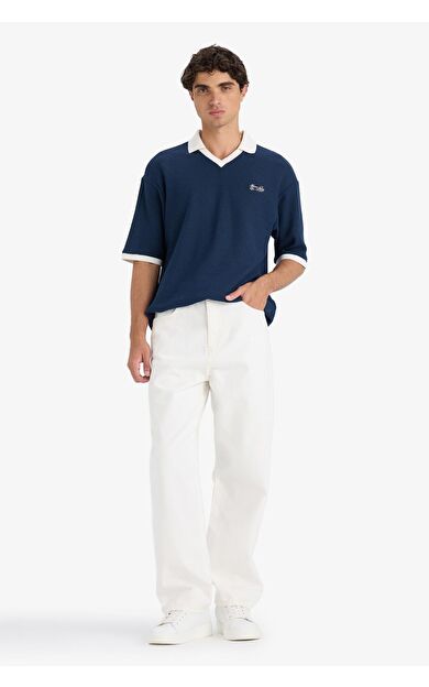 DeFacto %100 Pamuk Baggy Fit Geniş Paça Jean Pantolon