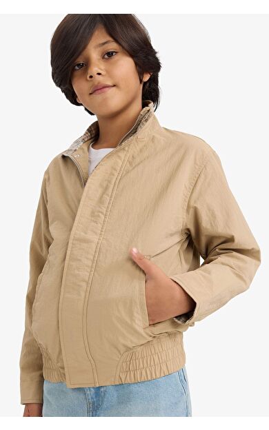 Erkek Çocuk Su İtici Yarım Balıkçı Yaka Mont