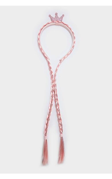 DeFacto Kız Çocuk Örgülü Pembe Taç