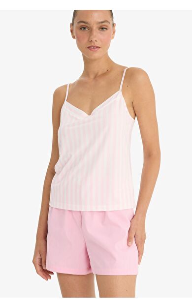 DeFacto Fall in Love Regular Fit V Yaka Askılı Üst