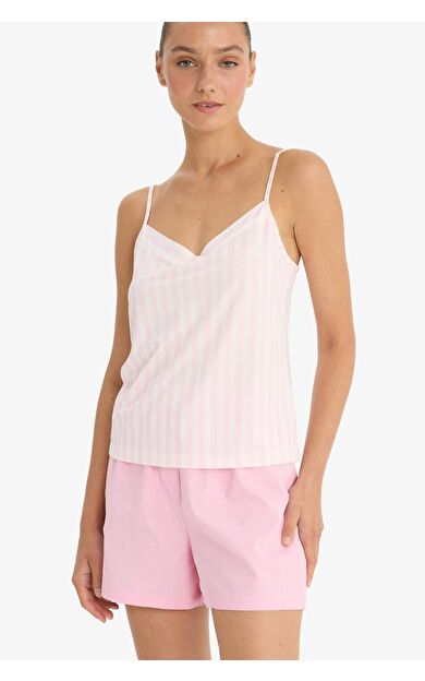 DeFacto Fall in Love Regular Fit V Yaka Askılı Üst
