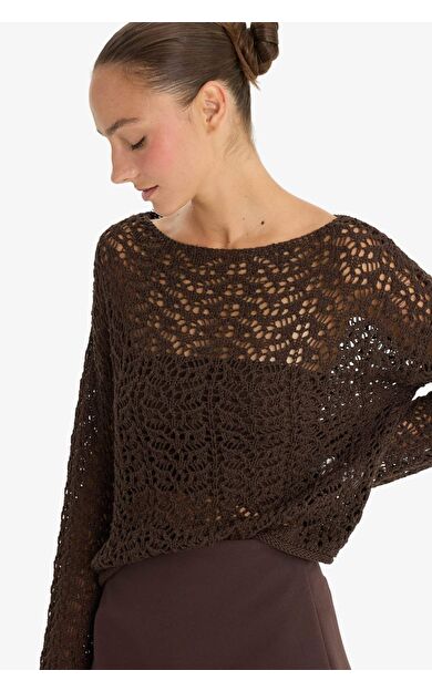 Regular Fit Kayık Yaka Kazak F7079AX25AUBN507