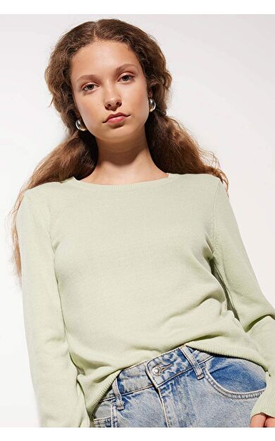 DeFactoFit Regular Fit Bisiklet Yaka Kazak