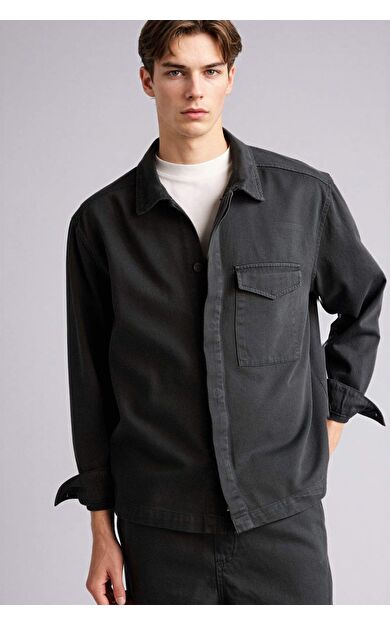 %100 Pamuk Boxy Fit Gömlek