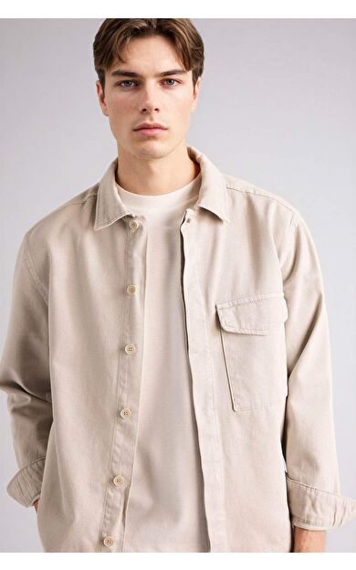 %100 Pamuk Boxy Fit Gömlek