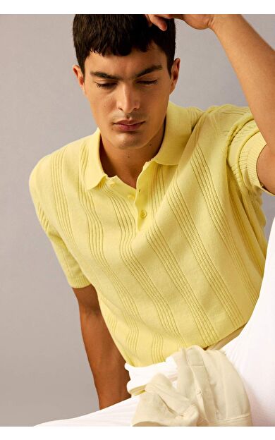 DeFacto %100 Pamuk Triko Polo Tişört