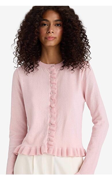 DeFacto Regular Fit Bisiklet Yaka Hırka F7163AX25HSPN189