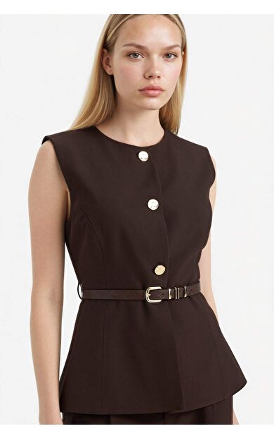 Fıtted Bisiklet Yaka Yelek