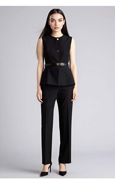 Straıght Fıt Cep Detaylı Normal Bel Düz Paça Pantolon