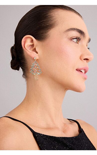 DeFacto Yılbaşı Temalı Kadın 2'li Küpe