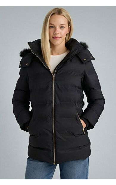 DeFacto Su Geçirmez Regular Fit Kapüşonlu Parka