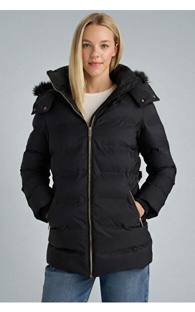 Su Geçirmez Regular Fit Kapüşonlu Parka