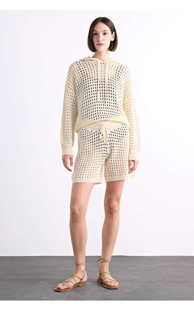 DeFacto Esnek Belli Kroşe Plaj Şortu