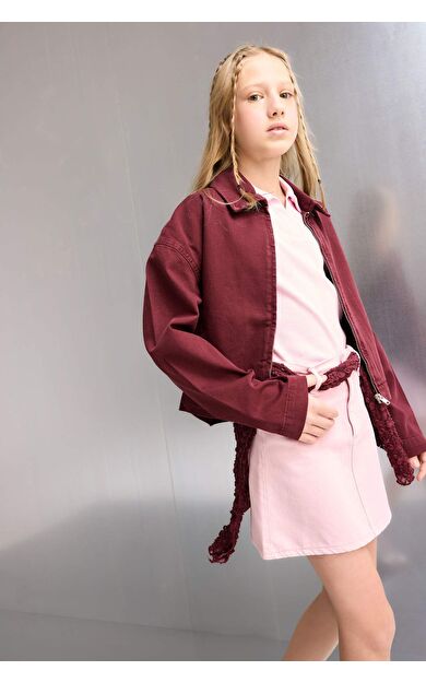 DeFacto Kız Çocuk Gabardin Uzun Kollu Okul Gömleği