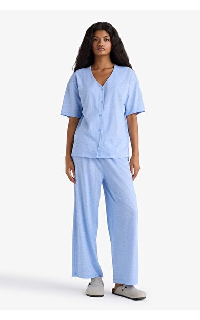 Regular Fit Kısa Kollu 2'li Takım Fall in Love