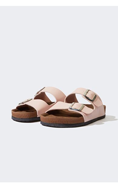 Kadın Çift Bantlı Düz Taban Terlik