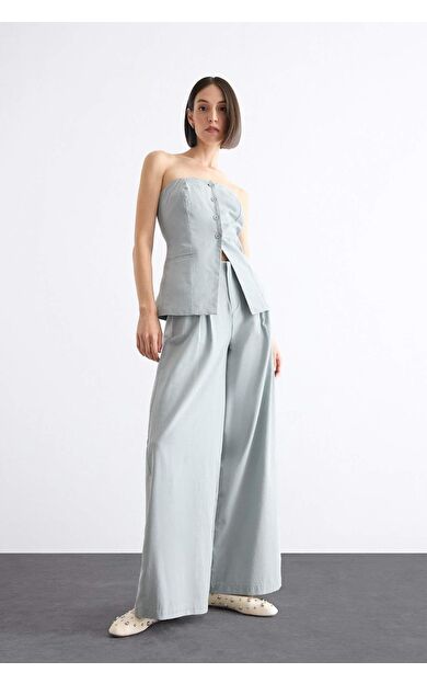 DeFacto Geniş Paça Pensli Pantolon