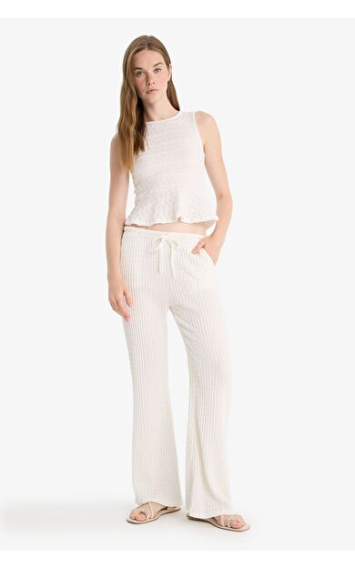 DeFacto Flare Fit Cepli Normal Bel Standart Boy Bürümcük Pantolon F7659AX25HSWT32