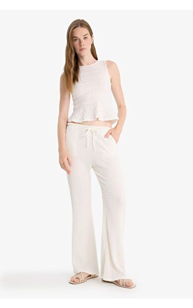DeFacto Flare Fit Cepli Normal Bel Standart Boy Bürümcük Pantolon F7659AX25HSWT32