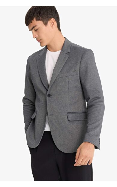 Slim Fit Dar Kesim Blazer Ceket