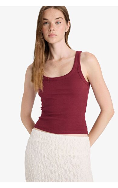 DeFacto Fitted U Yaka Fitilli Kaşkorse Atlet F7818AX25AUBR115