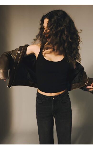 Fıtted U Yaka Fitilli Kaşkorse Atlet