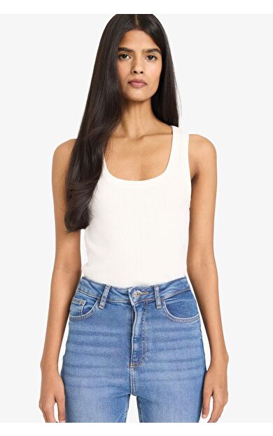 Fıtted U Yaka Fitilli Kaşkorse Atlet