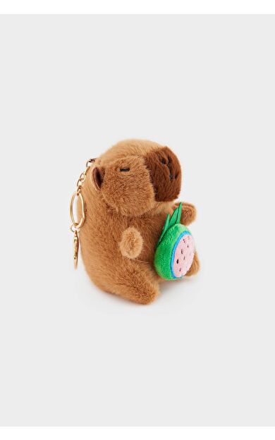 Kadın Sincap Temalı Charm Anahtarlık