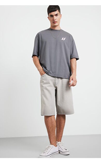 DeFacto Baggy Fit Jean Bermuda Şort
