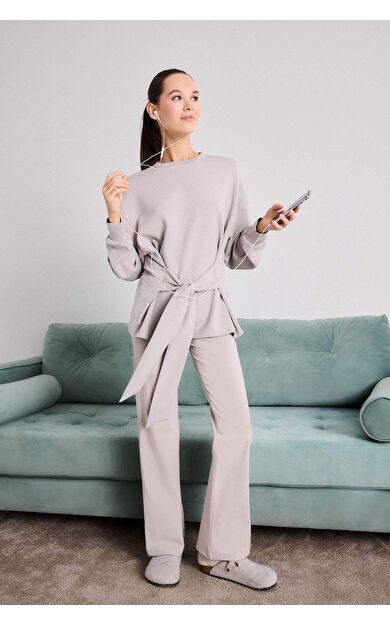 DeFacto Yumuşak Dokunuşlu İspanyol Paça Pantolon-Fall in Love Loungewear
