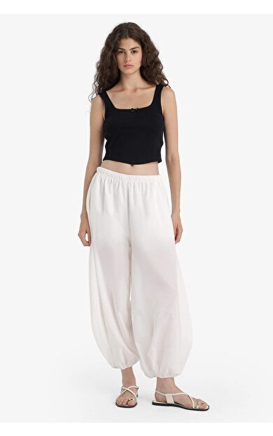 DeFacto Barrel Fit Cepli Normal Bel Standart Boy Vual Pantolon