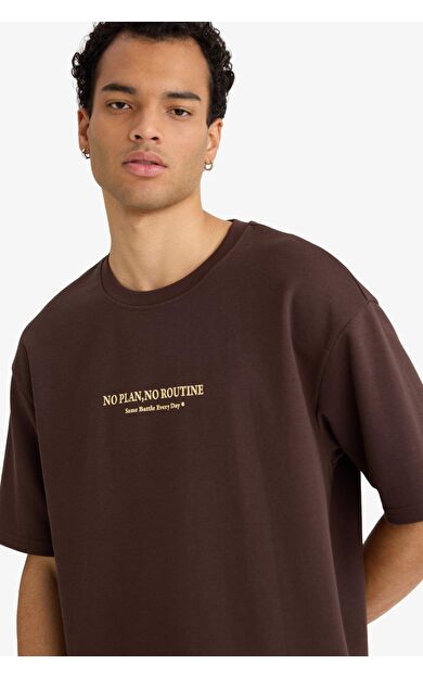 Nefes Alabilen Boxy Fit Baskılı Tişört