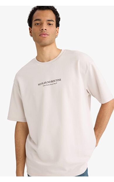 Nefes Alabilen Boxy Fit Baskılı Tişört