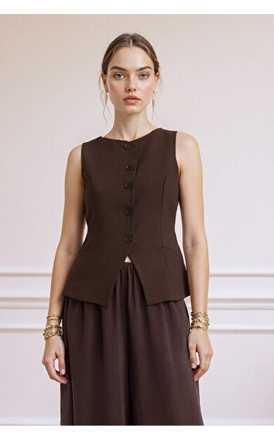 DeFacto Fitted Bisiklet Yaka Yelek