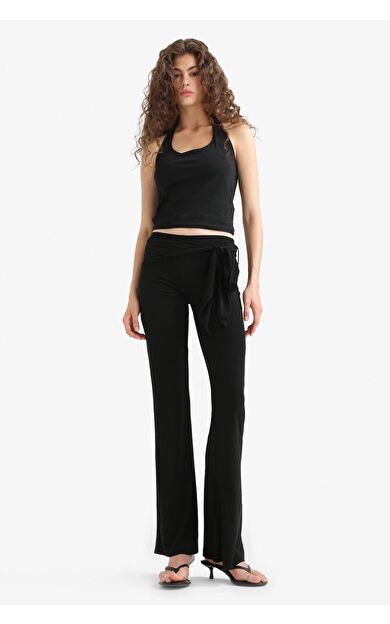 DeFacto Flare Fit Normal Bel Standart Boy Pantolon F8196AX25SMBK27
