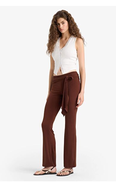 DeFacto Flare Fit Normal Bel Standart Boy Pantolon F8196AX25SMBN341