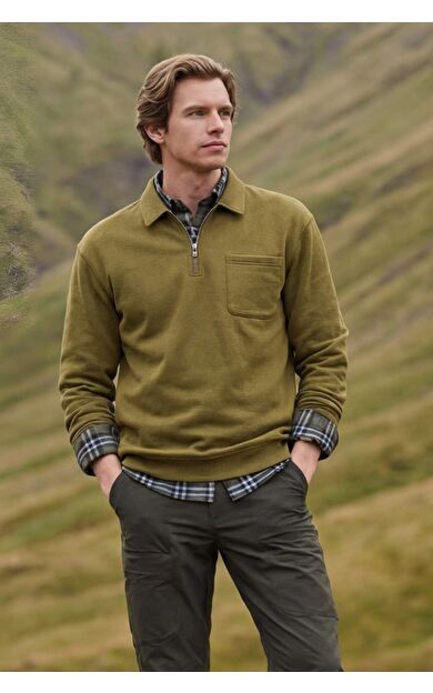 Yarım Fermuarlı Sweatshirt