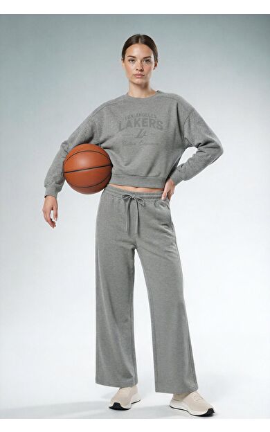 DeFacto Aırtech NBA Los Angeles Lakers Wide Leg Cepli Geniş Paça Standart Boy Eşofman Altı