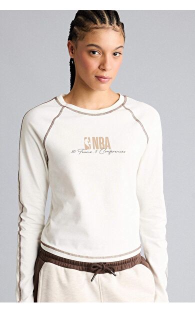 NBA Wordmark Uzun Kollu Tişört