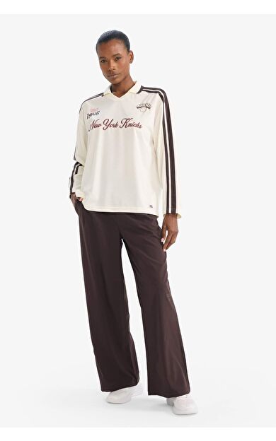 DeFacto NBA Chıcago Bulls Wıde Leg Dokuma Pantolon