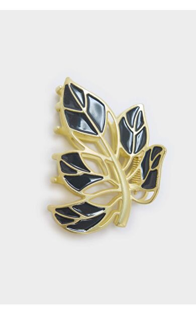 Kadın Yaprak Detaylı Mandal Toka