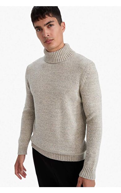 Standart Fit Balıkçı Yaka Triko Kazak