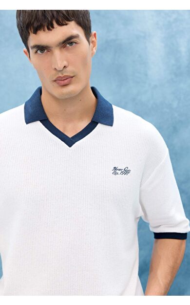 DeFacto Boxy Fit Polo Yaka Kısa Kollu Polo Tişört
