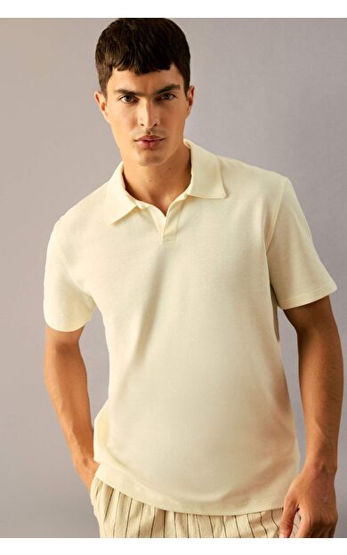 Regular Fit Polo Yaka Kısa Kollu Tişört F8363AX25SMER140