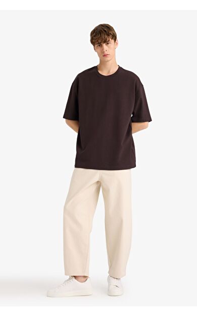 DeFacto Tapered Wide Leg Fit Geniş Paça Jean Pantolon