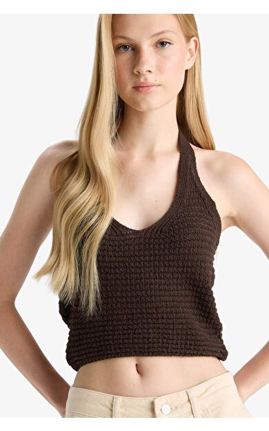 DeFacto Slim Fit Dar Kesim Halter Yaka Atlet F8367AX25HSBN477